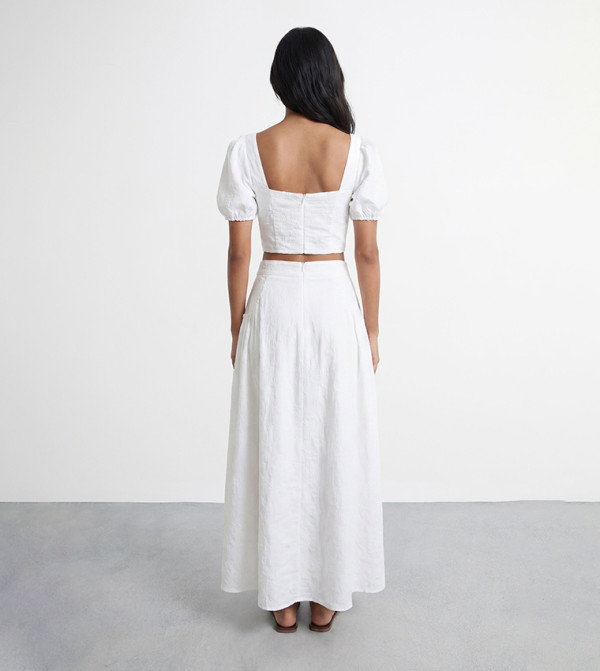 ويرهاوس ويرهاوس - أبيض Maxi Skirts