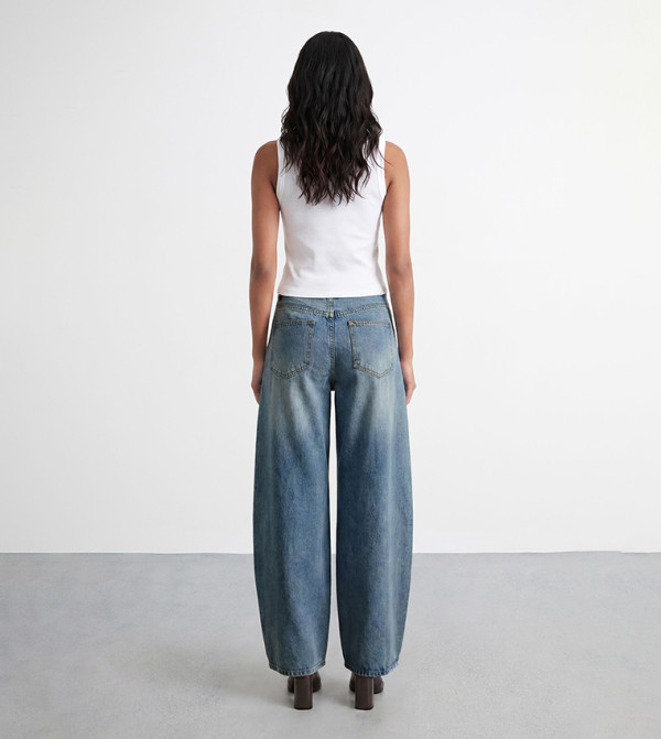 Warehouse Warehouse - Blue Straight Jeans