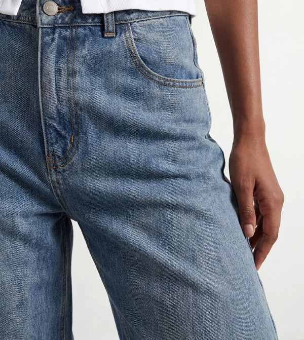 Warehouse Warehouse - Blue Straight Jeans