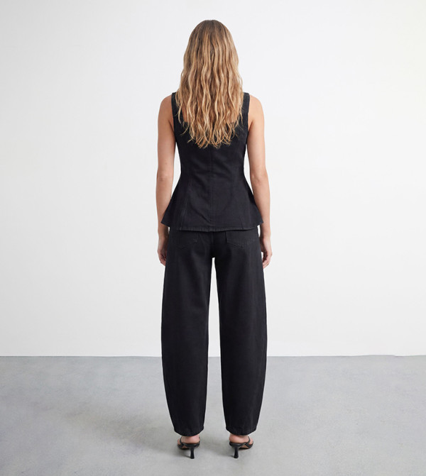 بوهو  denim-obsessed - أسود Straight Jeans