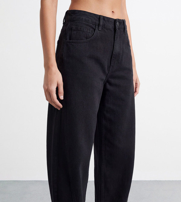 بوهو  denim-obsessed - أسود Straight Jeans