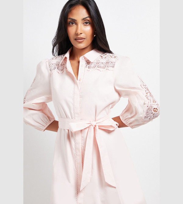 Wallis Wallis - Pink Shirt & T-Shirt Dresses