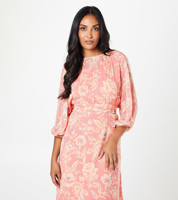 واليس  واليس - وردي فساتين كاجوال