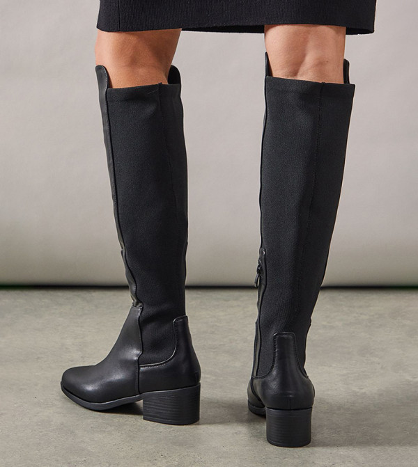واليس - اوتليت  أحذية عالية الركبة - أسود Knee length Boots