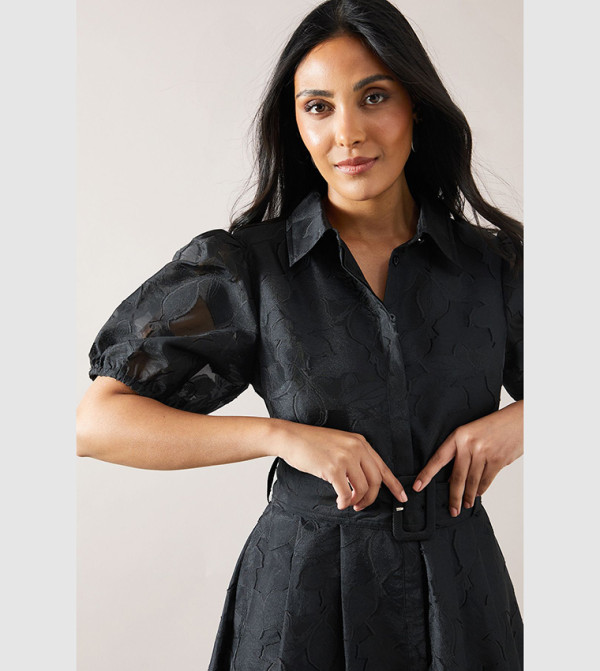 Wallis Wallis - Black Shirt & T-Shirt Dresses