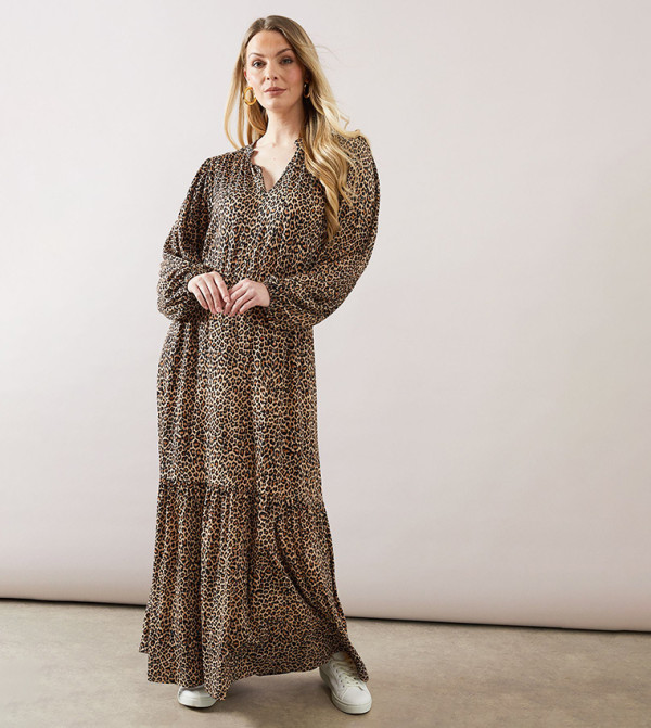 واليس - اوتليت pretty-in-prints-w - أسود فساتين كاجوال