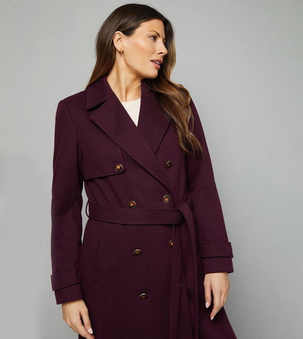 Wallis  Casual Jackets - Burgundy Casual Jackets