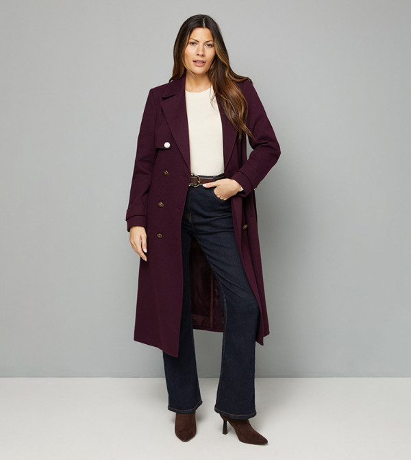 Wallis  Casual Jackets - Burgundy Casual Jackets