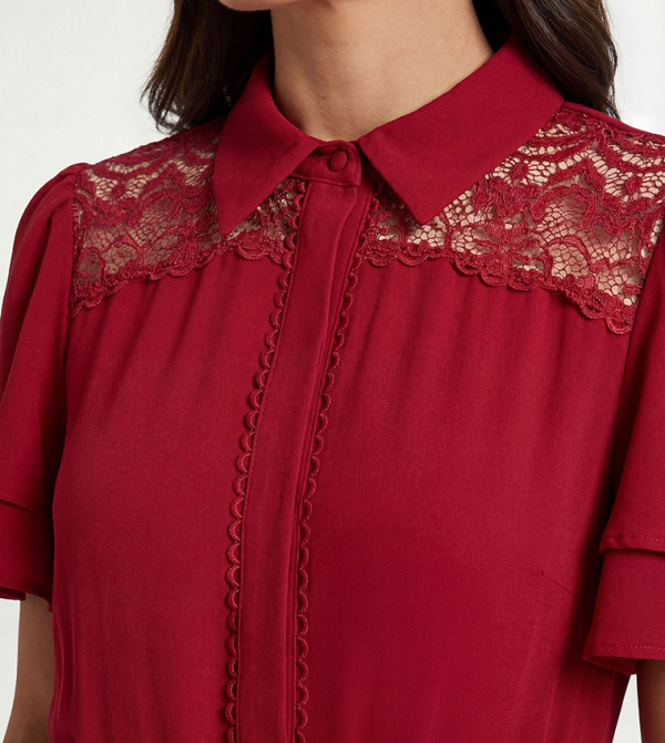واليس   فساتين - أحمر Midi Dresses