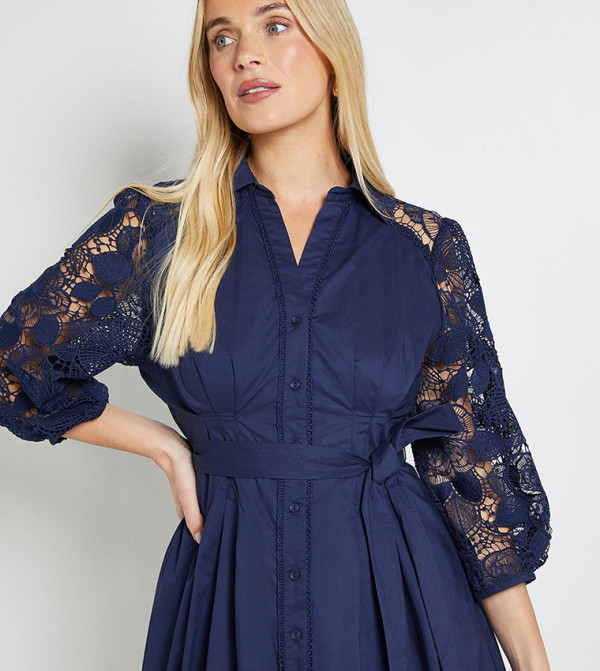 واليس   فساتين - كحلي Shirt & T-Shirt Dresses