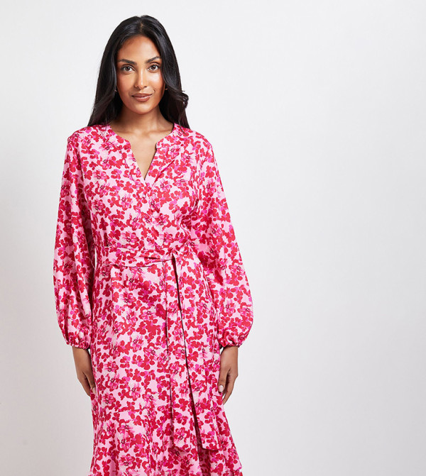 Wallis Wallis - Pink Midi Dresses