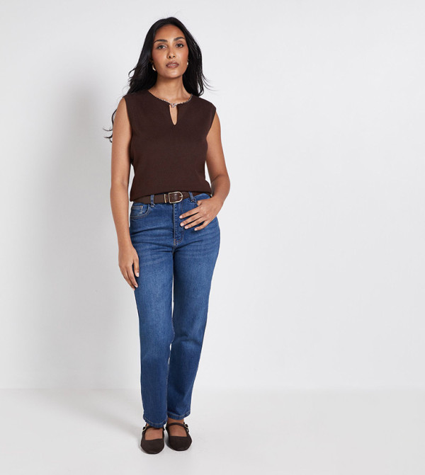 Wallis Wallis - Brown Sleeveless Tops