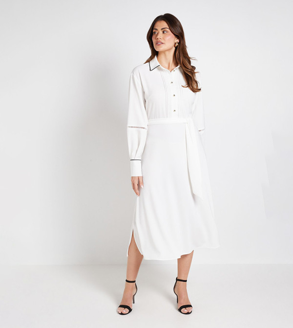 واليس   فساتين - عاجي  Shirt & T-Shirt Dresses