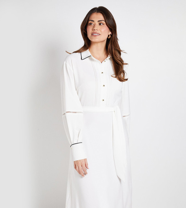 واليس   فساتين - عاجي  Shirt & T-Shirt Dresses