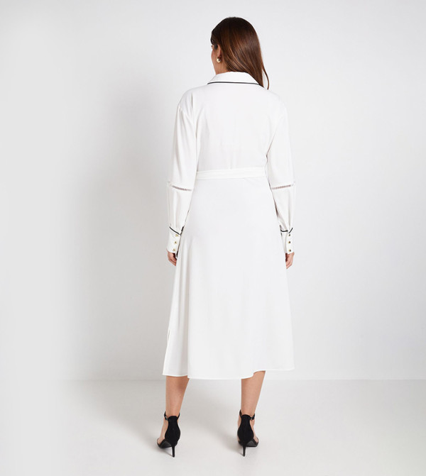 واليس   فساتين - عاجي  Shirt & T-Shirt Dresses