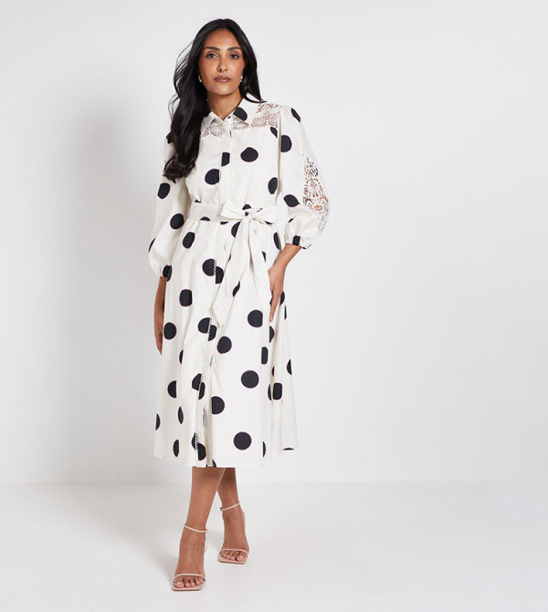 واليس   فساتين تيشيرت - أبيض Shirt & T-Shirt Dresses