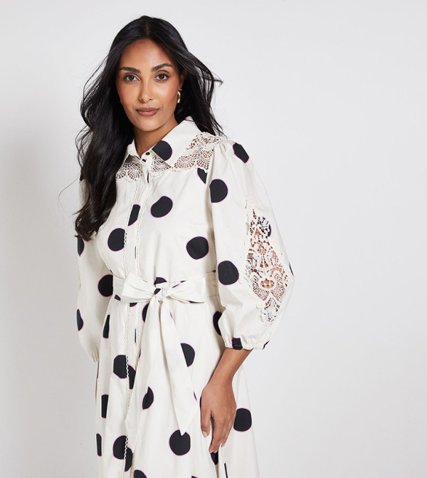 واليس   فساتين تيشيرت - أبيض Shirt & T-Shirt Dresses