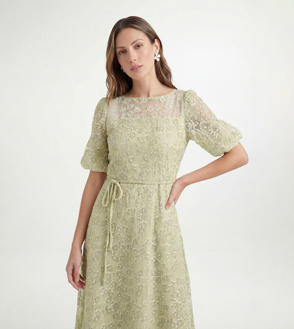واليس   فساتين - أخضر Midi Dresses