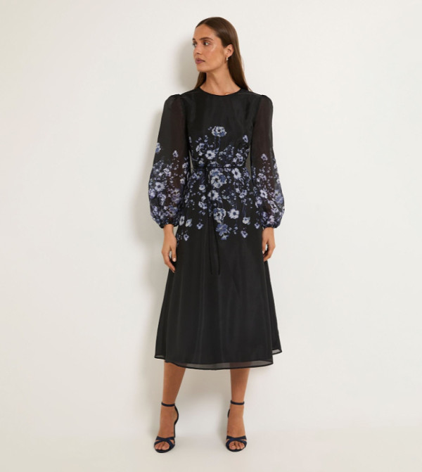 Wallis Wallis - Navy Midi Dresses