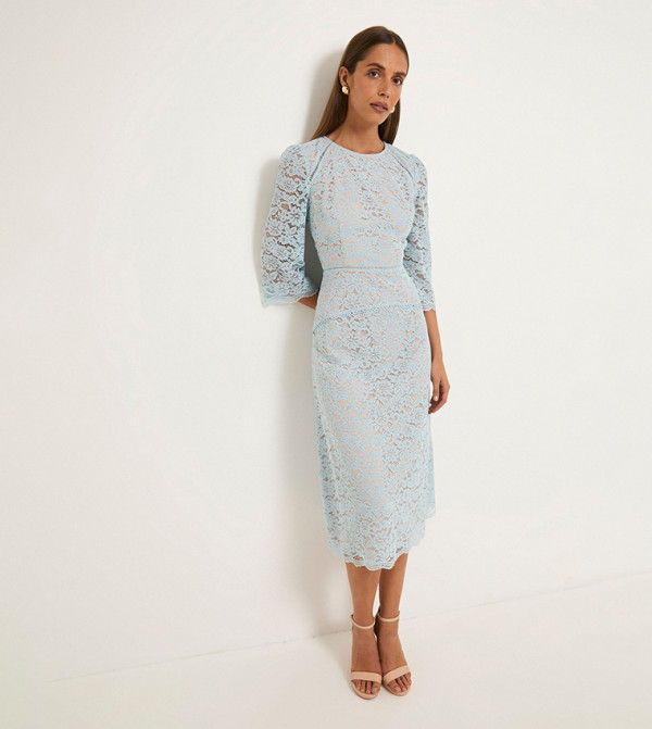 واليس  واليس - أزرق Midi Dresses