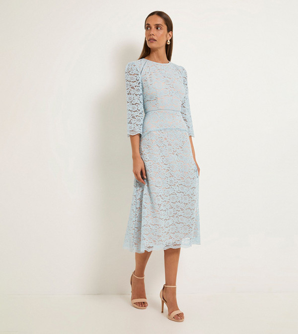 واليس  واليس - أزرق Midi Dresses