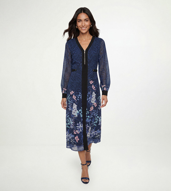 Wallis Wallis - Navy Midi Dresses