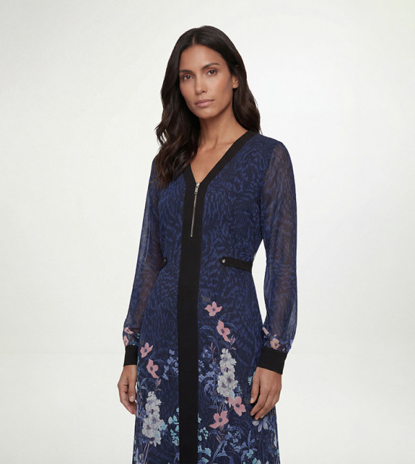 Wallis Wallis - Navy Midi Dresses