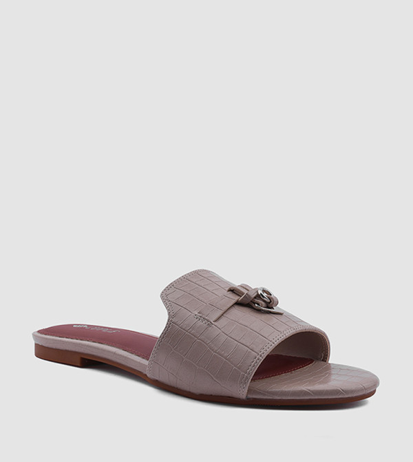 Cuple Cuple - Grey Flat Sandals