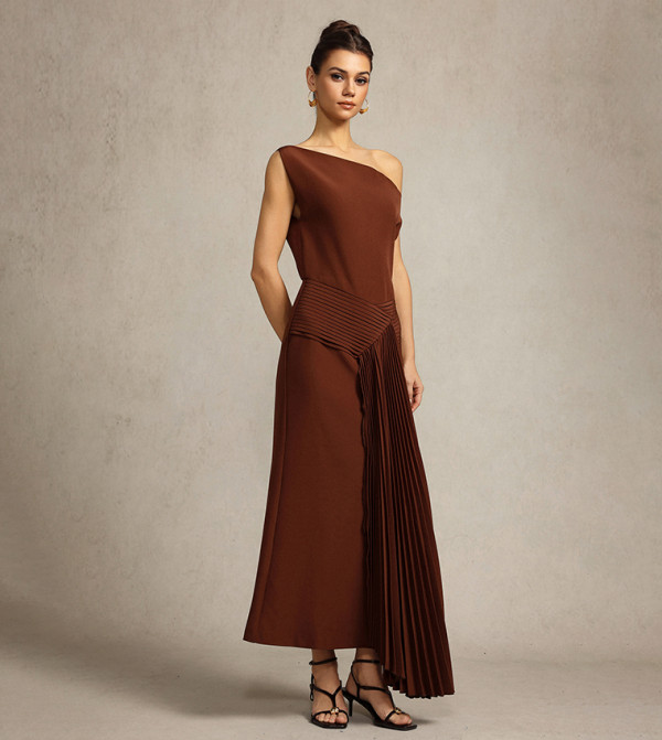 Bella Barnett  Midi Dresses - Brown Midi Dresses