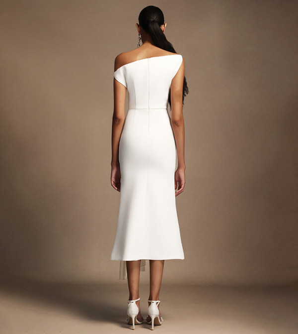 بيلا بارنيت بيلا بارنيت - أبيض Midi Dresses