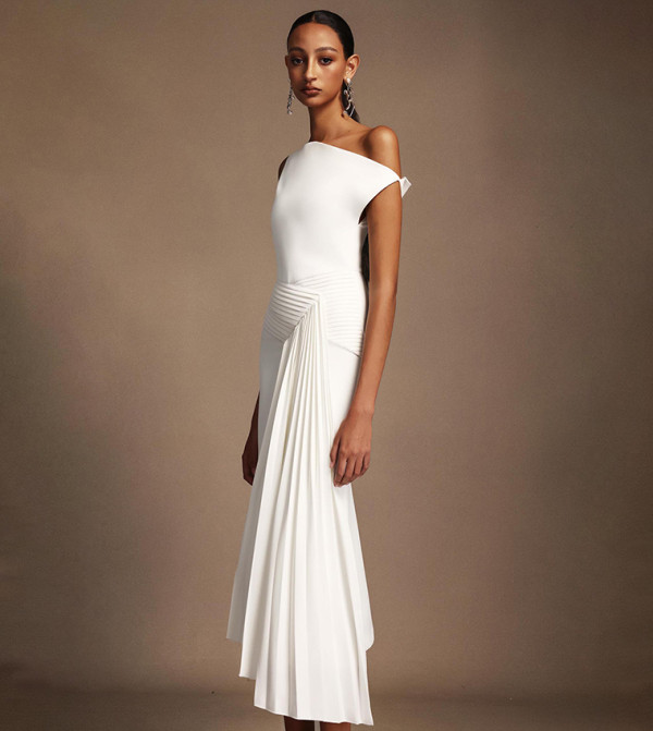 بيلا بارنيت بيلا بارنيت - أبيض Midi Dresses