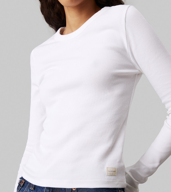 Calvin Klein  Clothing - White Casual Tops