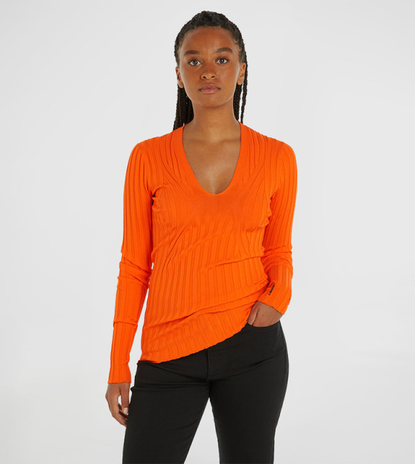Calvin Klein Sweaters - Orange Sweaters