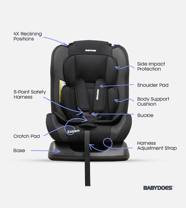 BABYDOES BABYDOES - Black Baby Car Seats