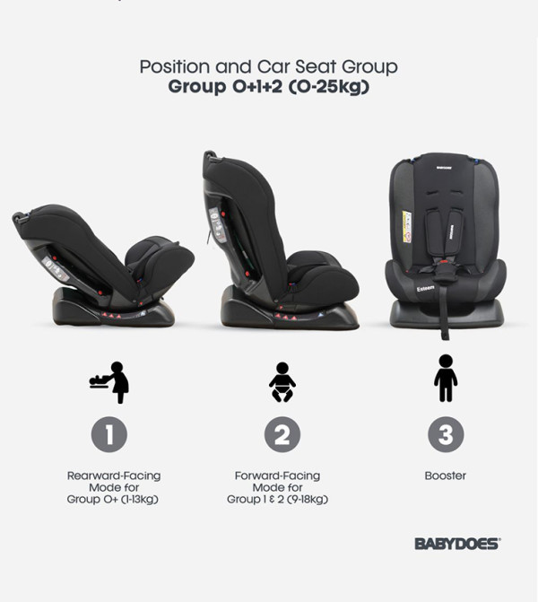 BABYDOES BABYDOES - Black Baby Car Seats
