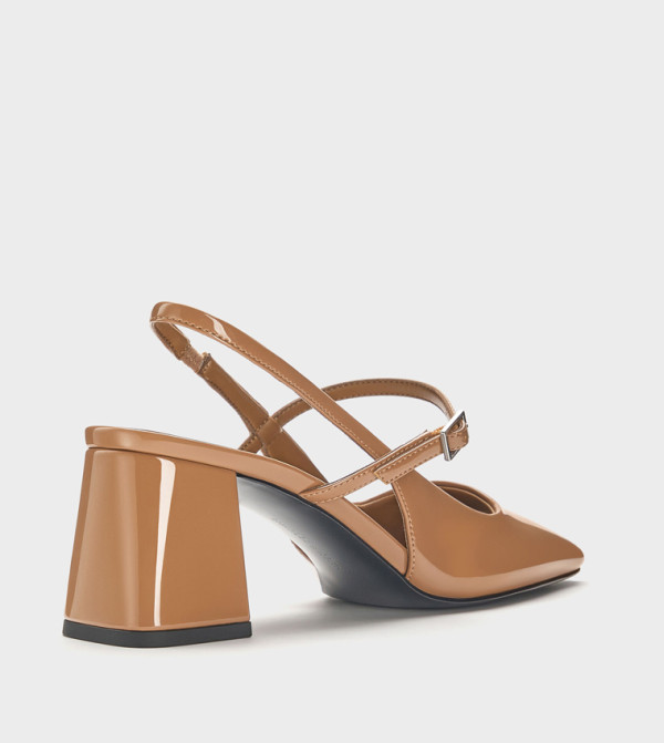 تشارلز آند كيث أحذية - لون كارميل أحذية بكعب