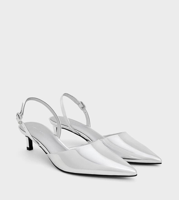 Charles & Keith  Sandals - Silver Pumps
