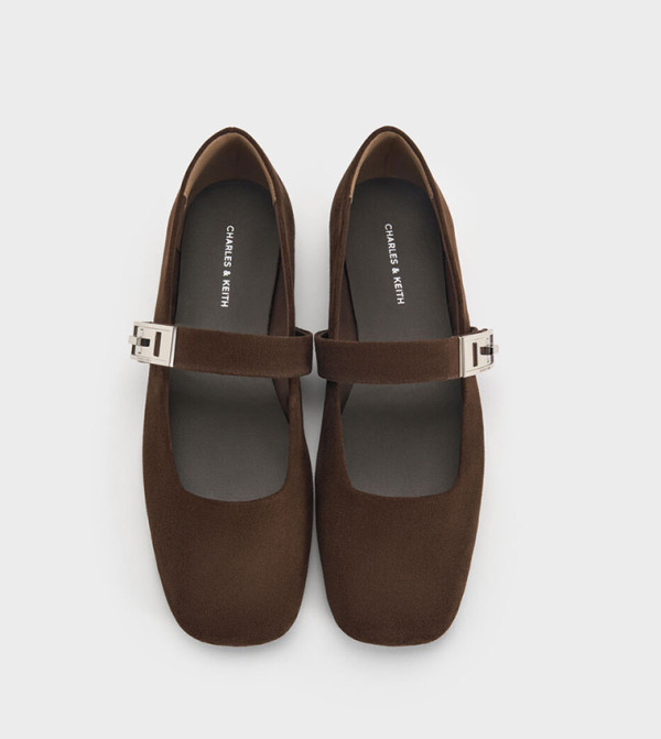 Charles & Keith  Mary Janes - Brown Mary Janes
