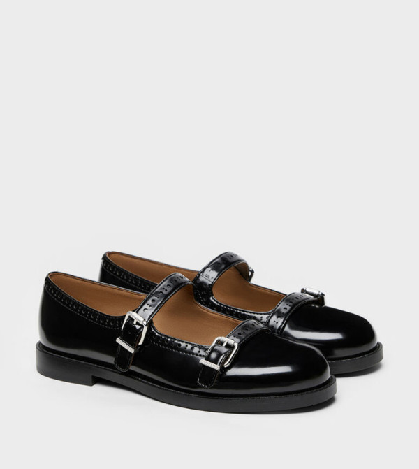 Charles & Keith  Mary Janes - BLACK Mary Janes