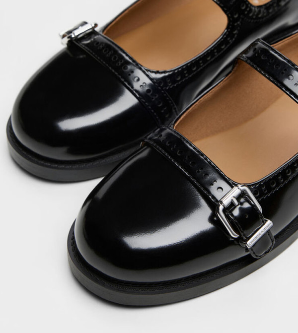 Charles & Keith  Mary Janes - BLACK Mary Janes