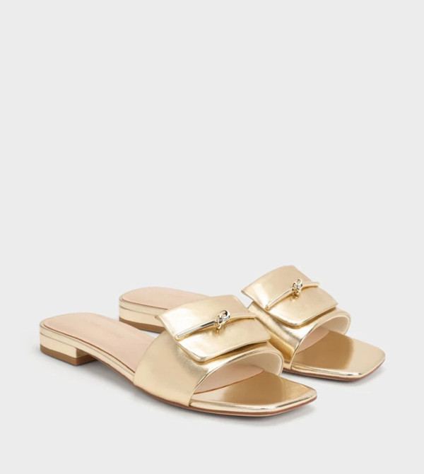 Charles & Keith  Shoes - Gold Flat Sandals