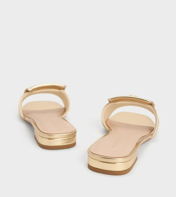 Charles & Keith  Shoes - Gold Flat Sandals