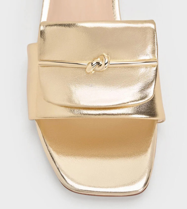 Charles & Keith  Shoes - Gold Flat Sandals