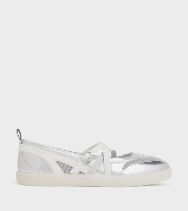 Charles & Keith Charles & Keith - Silver Casual Slip-ons