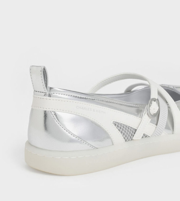 Charles & Keith Charles & Keith - Silver Casual Slip-ons