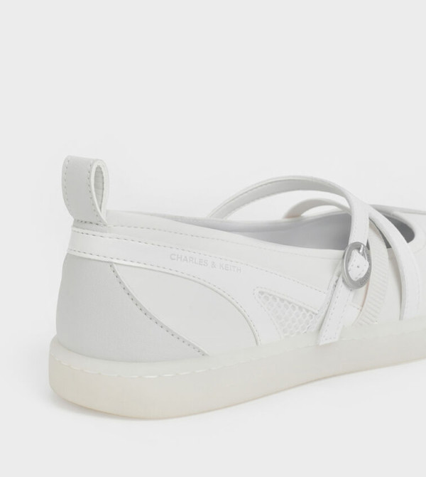 Charles & Keith Charles & Keith - White Casual Slip-ons
