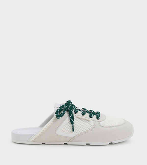 Charles & Keith  Casual Slip-ons - Off White Casual Slip-ons