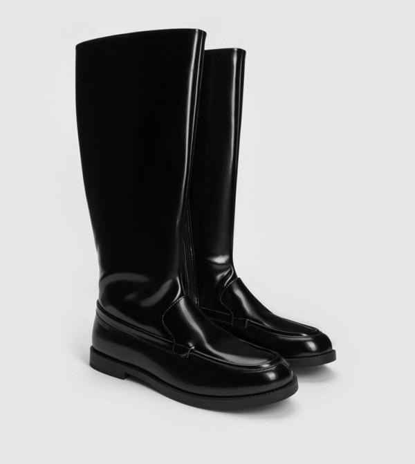 Charles & Keith  Boots - BLACK Knee length Boots