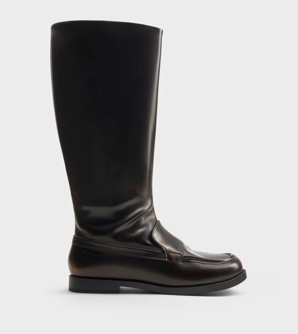 Charles & Keith  Knee High Boots - Brown Knee length Boots