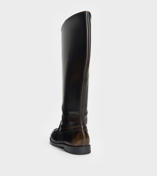 Charles & Keith  Knee High Boots - Brown Knee length Boots